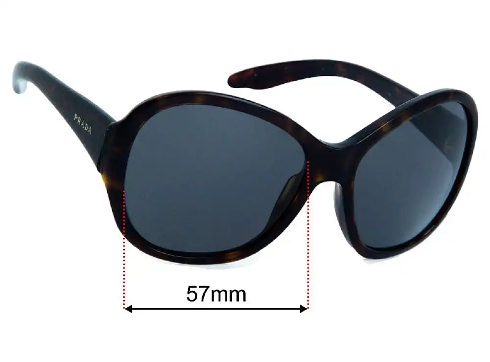Prada SPR20L & PR20LS 57mm Replacement Lenses